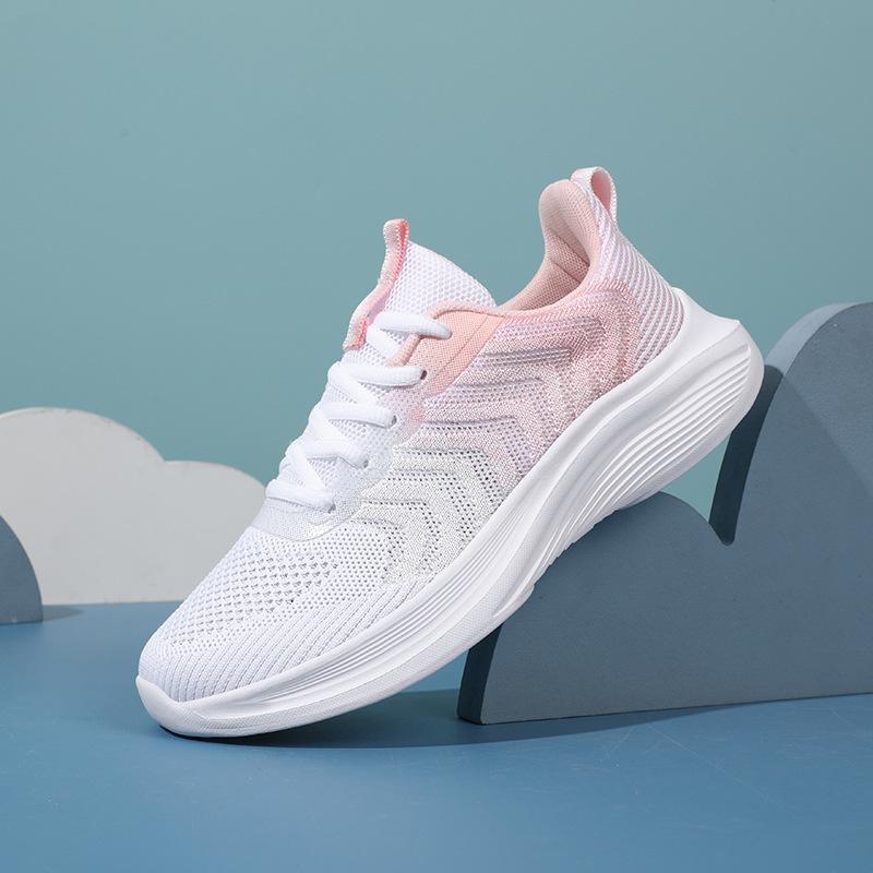 Летняя новая женская обувь дышащая универсальная на мягкой подошве повседневная обувь легкая беговая спортивная обувь сетка женская