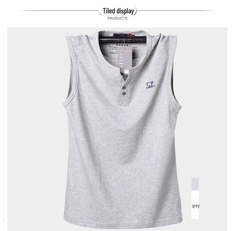 Мужской хлопковый спортивный жилет без рукавов 2023 года - Дышащий и универсальный, размеры M-6XL