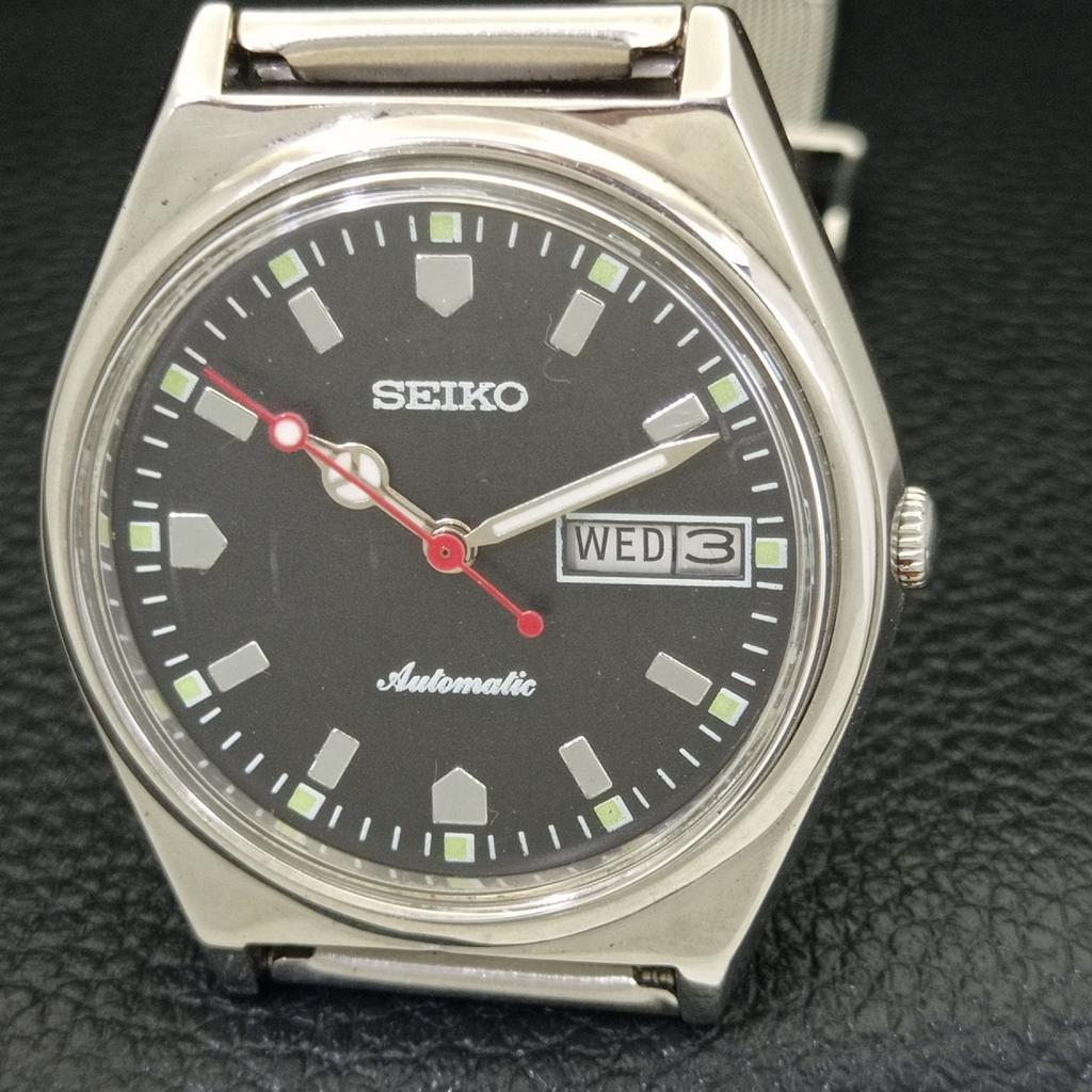 АВТОМАТИЧЕСКИЕ ВИНТАЖНЫЕ ЧАСЫ SEIKO ЯПОНИЯ 6309A МУЖСКИЕ С ЧЕРНЫМ ЦВЕТОМ ЦИФЕРБЛАТА a700417-5 R203-a700417