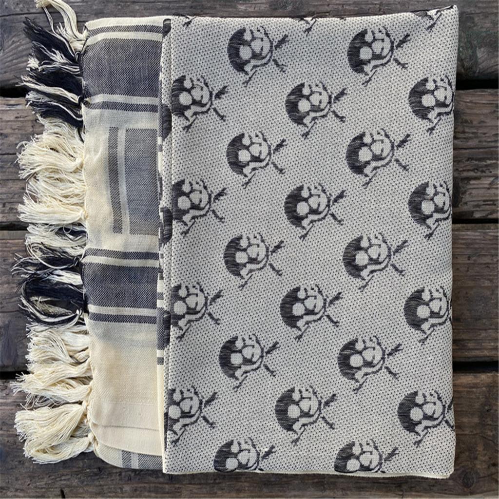 Religious Male Shemagh Scarf Arab Scarf Outdoor Tactically Turban Multi Purpose Head Wrap Cycling Dustproof Kerchief