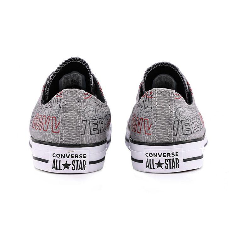 Converse Chuck Taylor All Star Повседневные Удобные Низкие Кеды из Канваса Унисекс Серые Белые 170109C