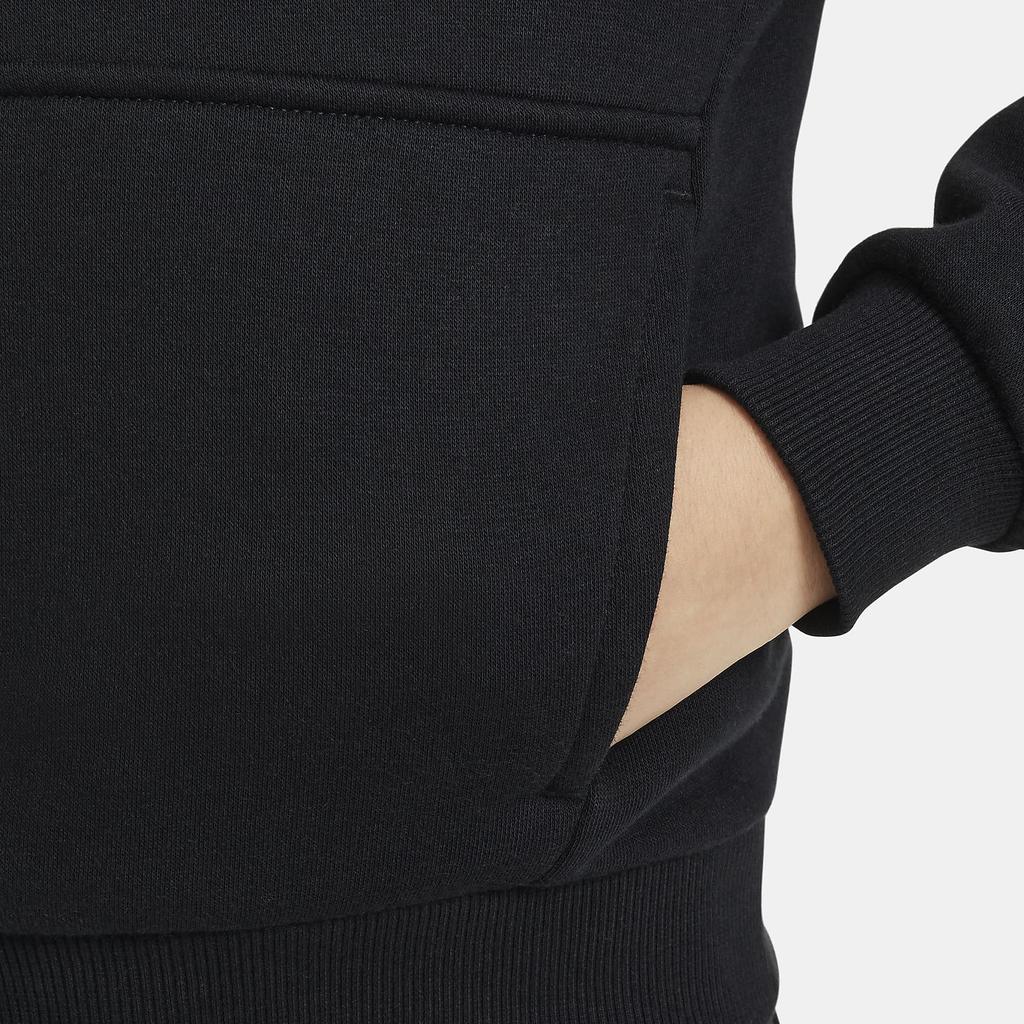 Nike Спортивная одежда Club Letter Logo Повседневная толстовка с длинным рукавом Детская толстовка черного цвета FZ1403-010