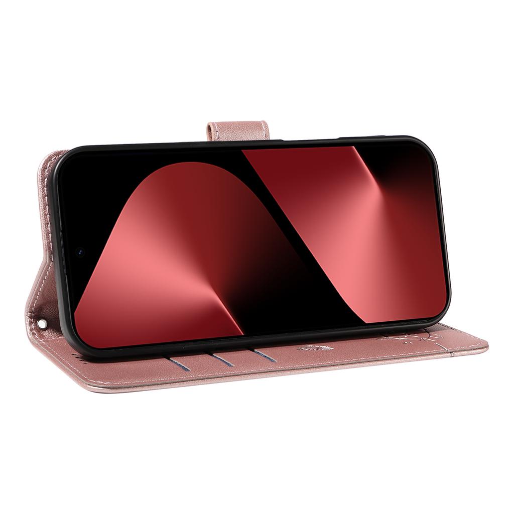 For Huawei Pura 80 Pro+/Huawei Pura 80 Pro Case Cat Pattern Imprint Leather Phone Cover with Wrist Strap