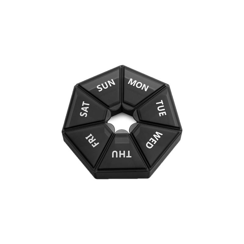 Portable 7-Compartment Pill & Supplement Organizer