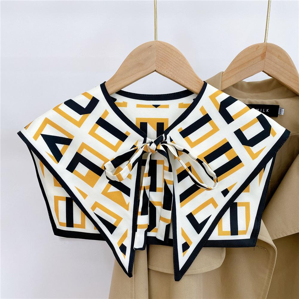 Новый шарф на плечо шаль женский поддельный воротник защита плеч шарф кондиционируемая комната камзол украшение в паре с узлом защиты шеи