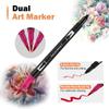 Dual Tip Brush Art Markers Pen 12/24/36/48/60/72/100/120/168 Colors Watercolor Pens for Drawing Painting Calligraphy Art Supplies