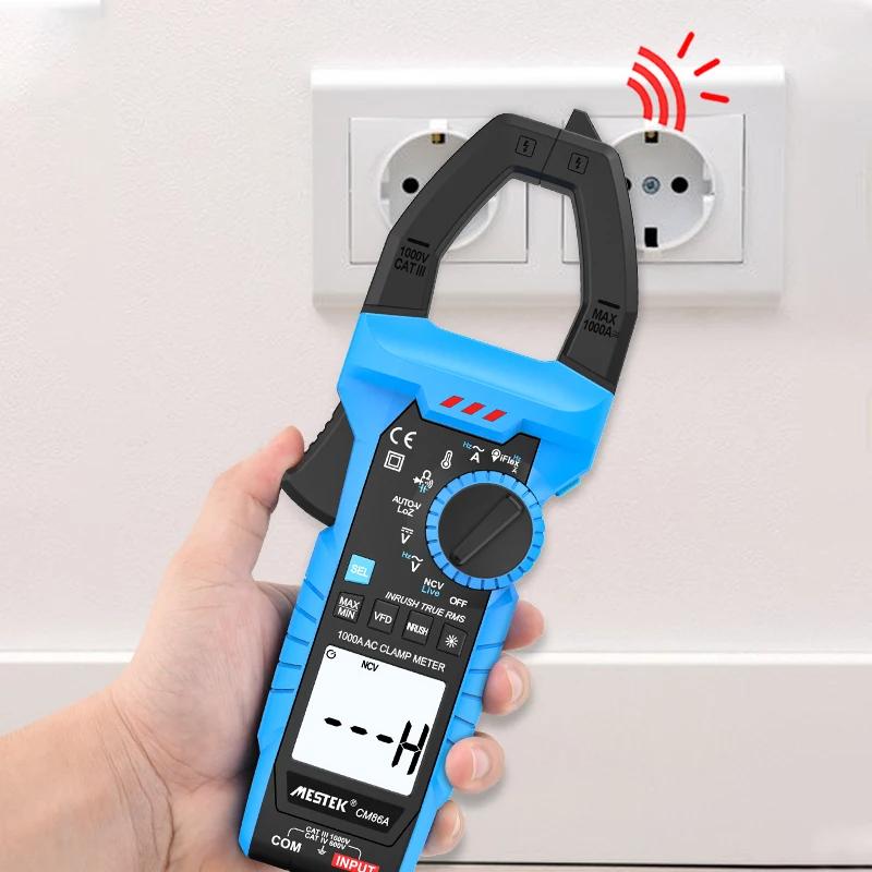 CM86 1000A DC/AC Ток Цифровые Токоизмерительные Клещи Автодиапазон Мультиметр True-RMS Высокая Точность Вольт Температура Гц Тест Токоизмерительные Клещи