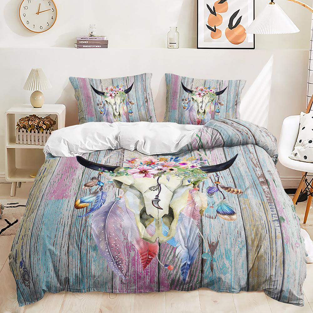 Three-Piece Dreamcatcher Animal Two-Piece Digital Printing Kit Bedding