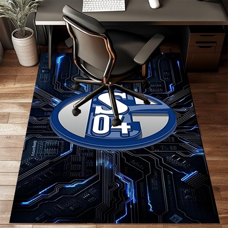 Shining Star Of Fc Schalke Rug Office Floor Mat - Machine Washable for Bedroom, bedroom, livingroom, Room Decor Fan Gifts Christmas