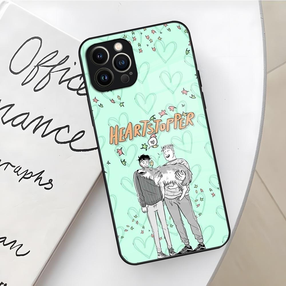 H-HeartstopperSE Phone Case for Iphone 17 16 Air 15 14 12 11 13 Pro Max Mini X Xr Xs Se Puls glass Cover