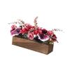 Artificial Flowers Potted with Pot Flower Rectangular Simulation Silk Planter Box for