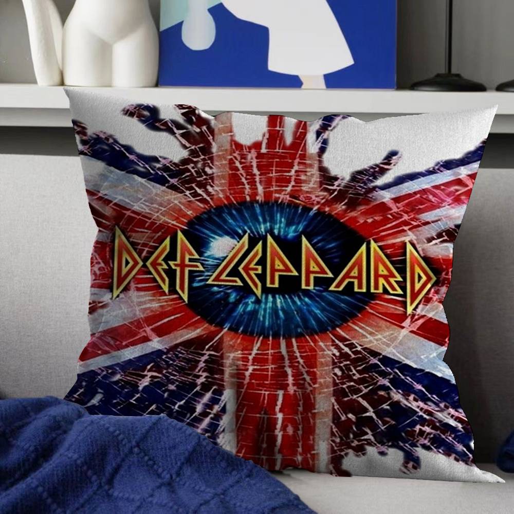 Classic Band Ddef LleppardS Maple Design Cushion Cover Happy Autumn Harvest Decor Holiday Decorati Pillow Cover