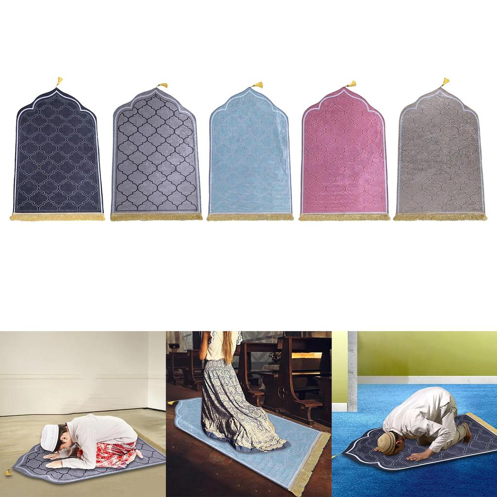 Prayer Rug Decoration Muslim Mat Comfortable Muslim Prayer Rug Prayer Mat for Birthday Bathroom Travel Kitchen Party Favors