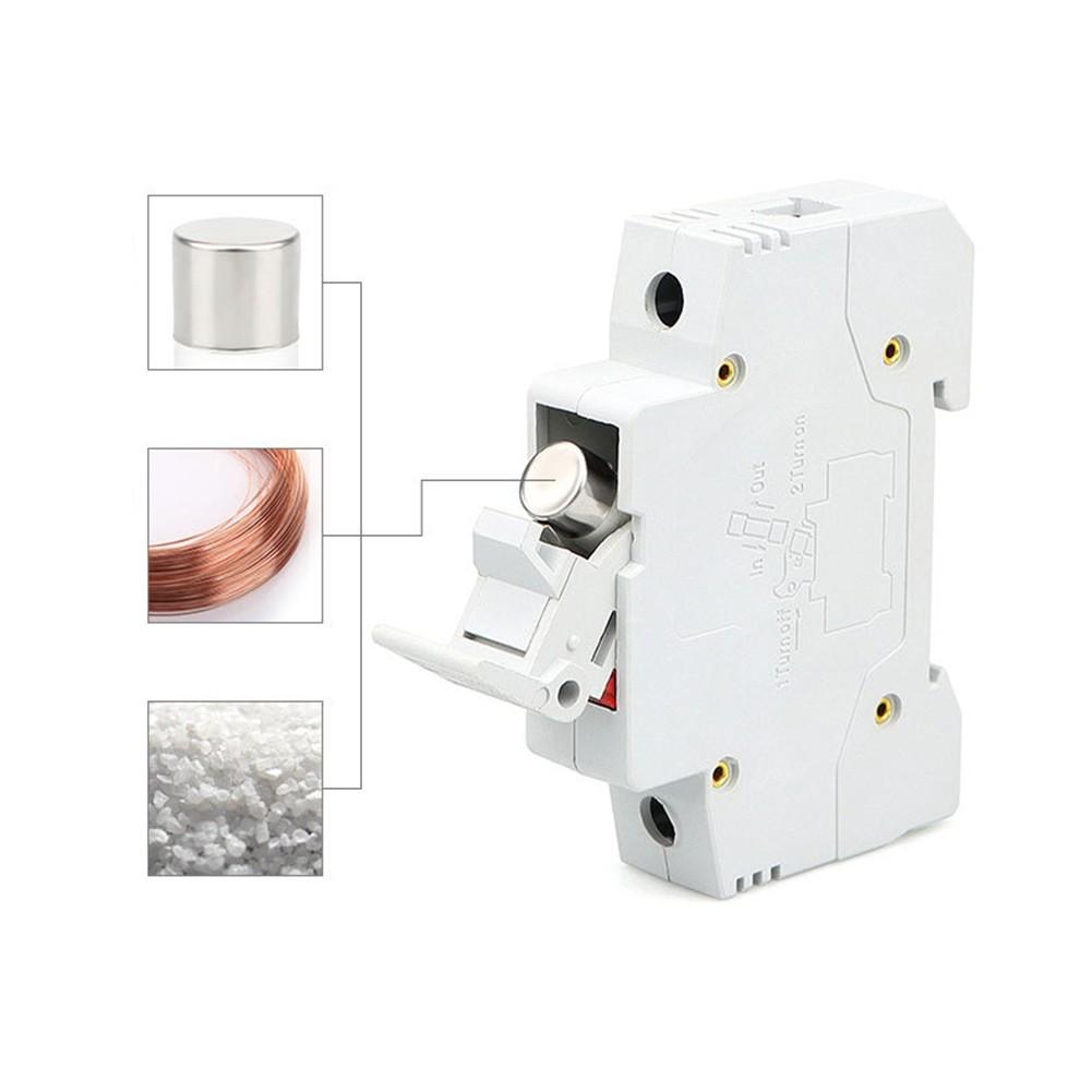 RT18-63X 1P 63A 14x51 мм DIN-рейка держатель предохранителя основание со светодиодной подсветкой