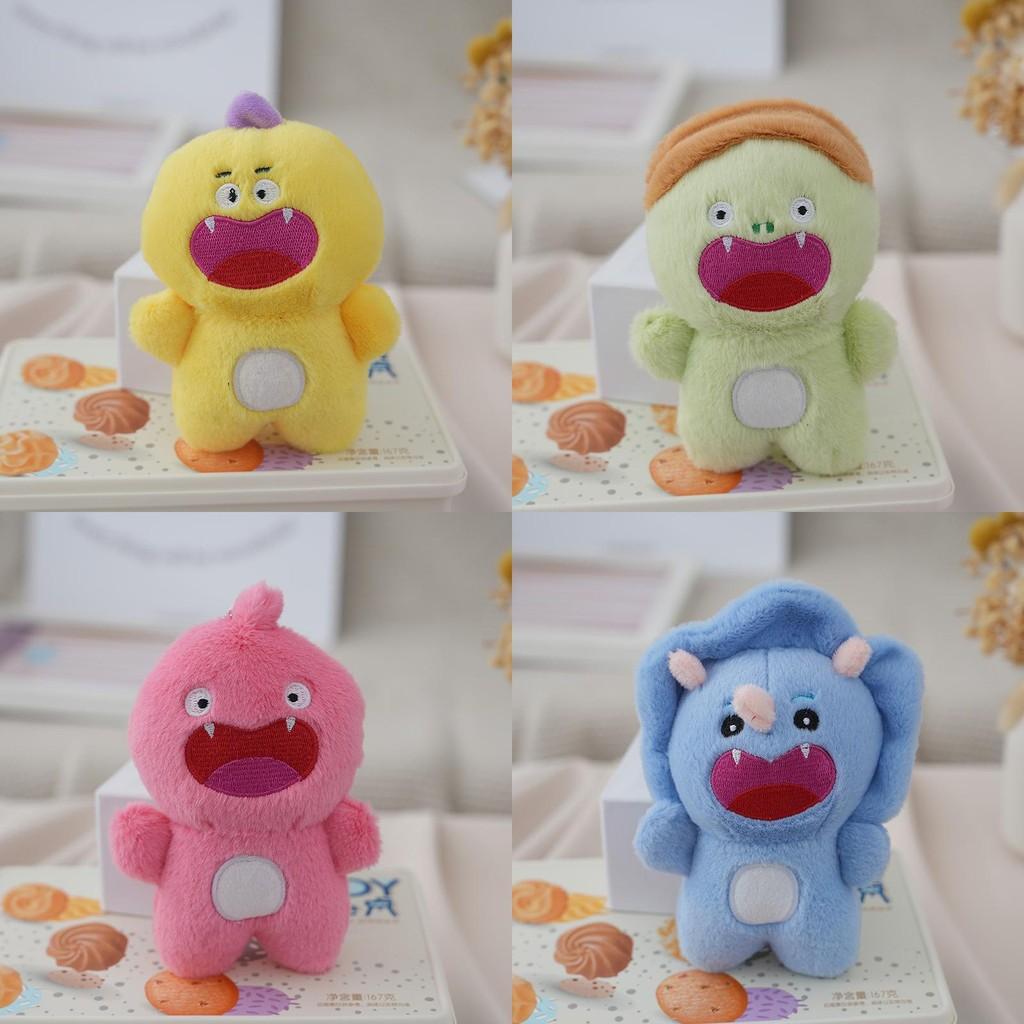 Charming Mini Rhino Plushie Cute Soft Short Plush Stuffed Animal Accessory