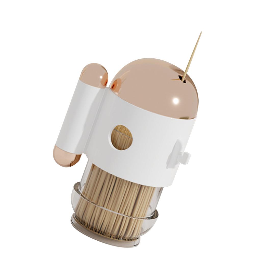 Toothpick Holder Dispense Automatic Press Type Palstic Decorative Toothpick Container