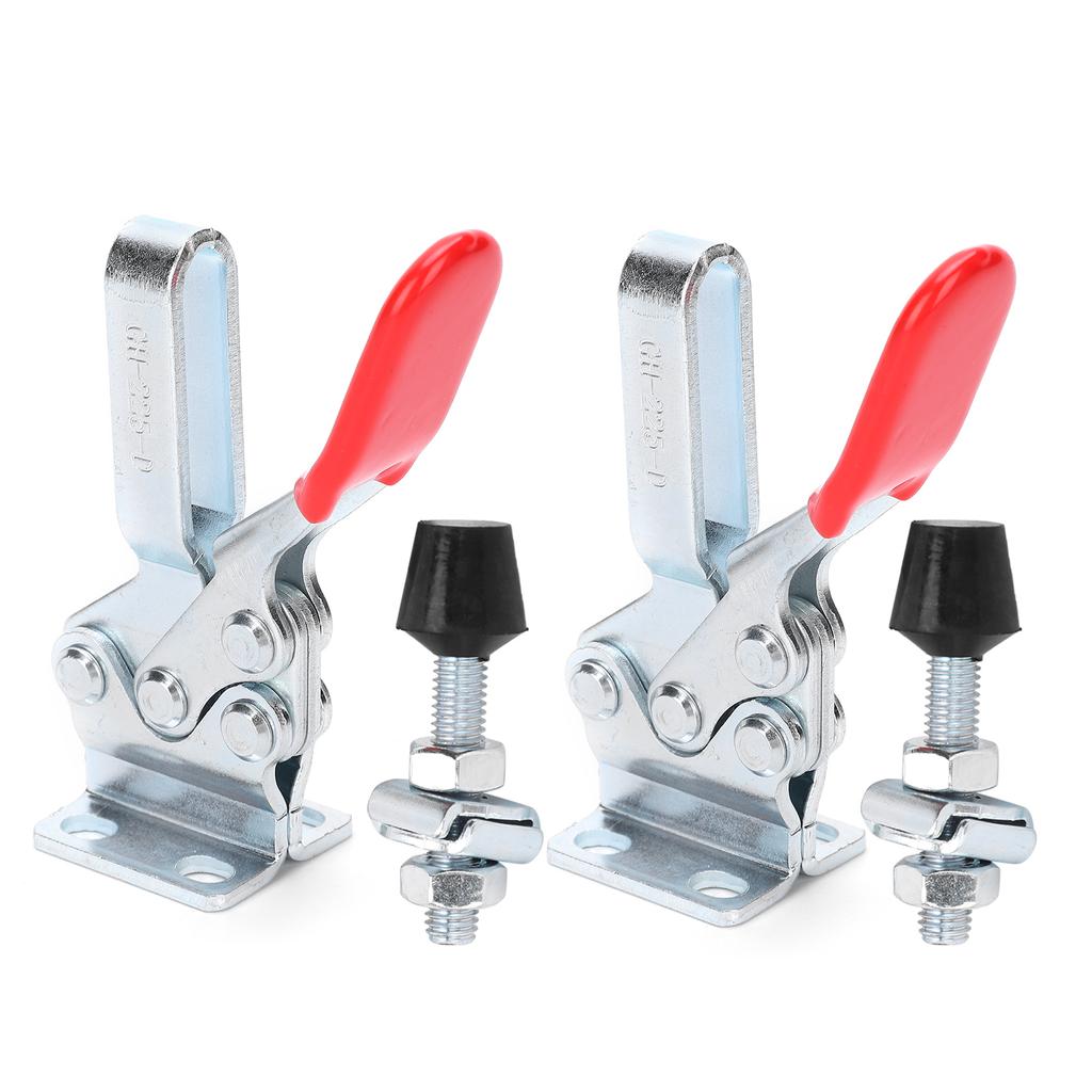 2Pcs Welding Toggle Clamp Horizontal Fixture Elbow Compressor Quick Release Hand Tool GH?225?D