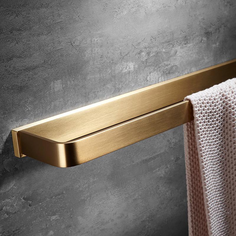 Матовое золото латунь кольцо для полотенца для ванной настенное стойка для полотенец для душа хром/черный держатель для полотенец для туалета подвеска для фурнитуры для ванной