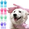 Чистящие перчатки для ухода за домашними животными, шампунь для купания, перчатки для собак и кошек, скребок, волшебное средство для мытья посуды, губка, силиконовая перчатка для удаления волос