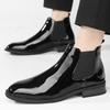 Fashion Fashion Trends Men's Side Zipper Chelsea Boots 2025 New Arrival Ankle Boots Man Business Shoes Elegantes Male High Top Footwear