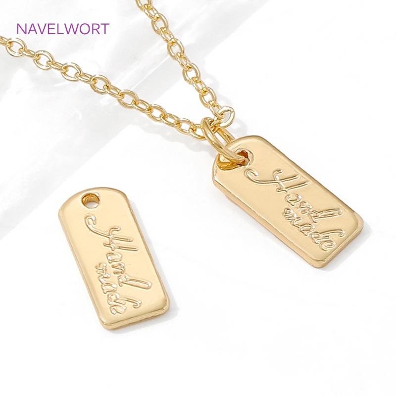 KC Gold Color Small Extension Chain Tag Charms For Jewelry Making,Charms For Jewelry,DIY Bracelet Necklace Making Accessories