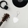 Heart Shaped Guitar Pick Keyring Picks Size Case Guitar Pick Keychain  Musical Accessories