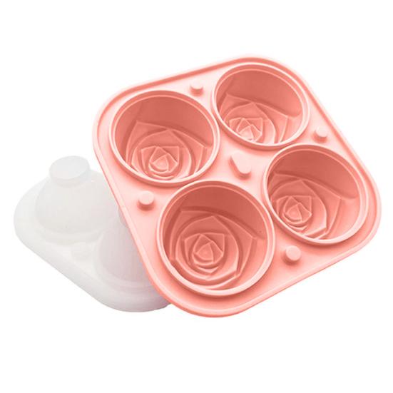 Форма для льда Rose Ice Cube Mold из пищевого силикона для коктейлей Whiskey BPA Free Ice Cube Maker