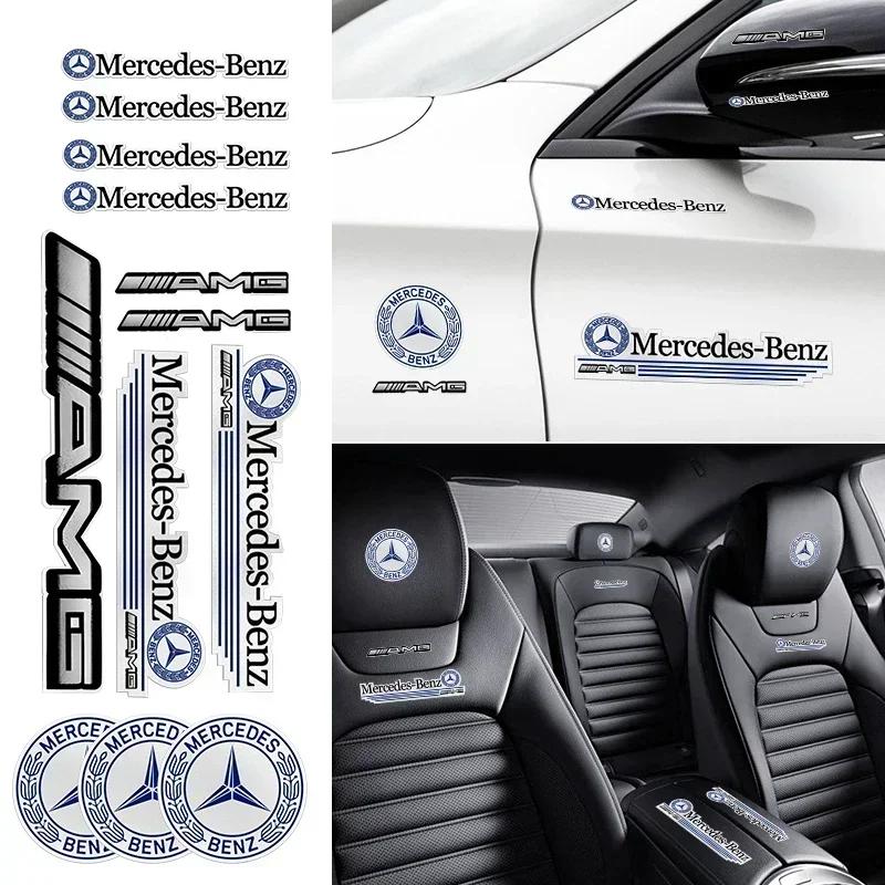 1 комплект Значок-наклейка на автомобиль Декор автомобиля Наклейка Для Mercedes Benz W204 W124 W201 W202 W212 W220 W205 GLA CLA Автомобильные аксессуары гаджеты