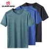 (M-6XL)Ice Silk Quick Dry Sports T-Shirt Men Sweat-Absorbing Fitness Tops Running Camping Hiking Fishing Short-Sleeved Shirt