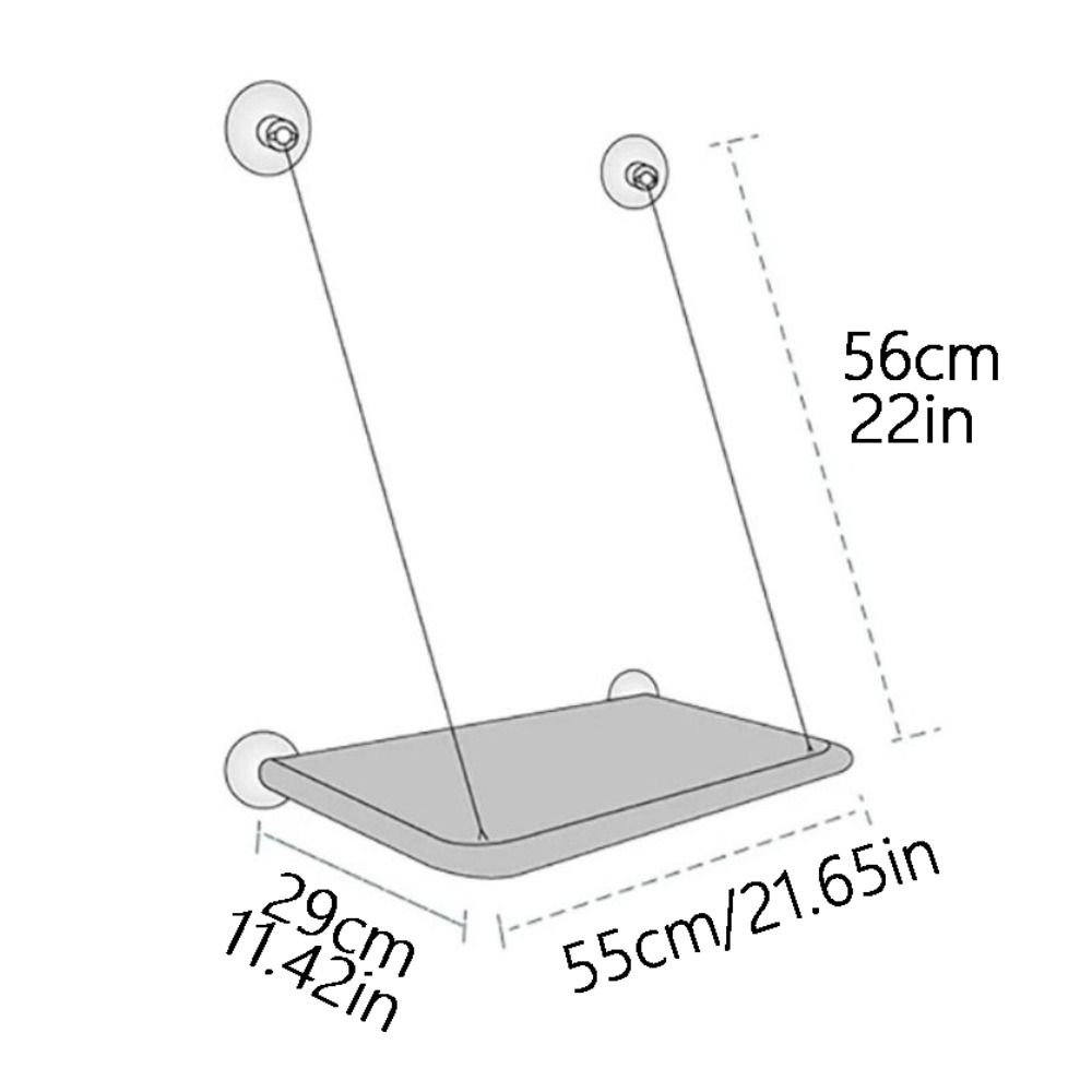 Window Seat Cat Hanging Beds Bearing 17.5KG Suction Cup Cat Nest Pet Hammock Bed Cat Sleeping