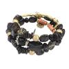 Retro Bohemian Multi-layer Crystal Turquoise Agate Beaded Bracelet