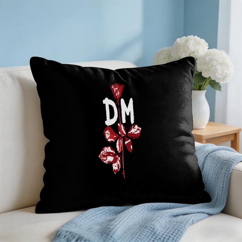 DDepecheMode LOGO Cushion Cover Square Pillow Bedroom Sofa Leisure Comfort Living Room Home Decoration X