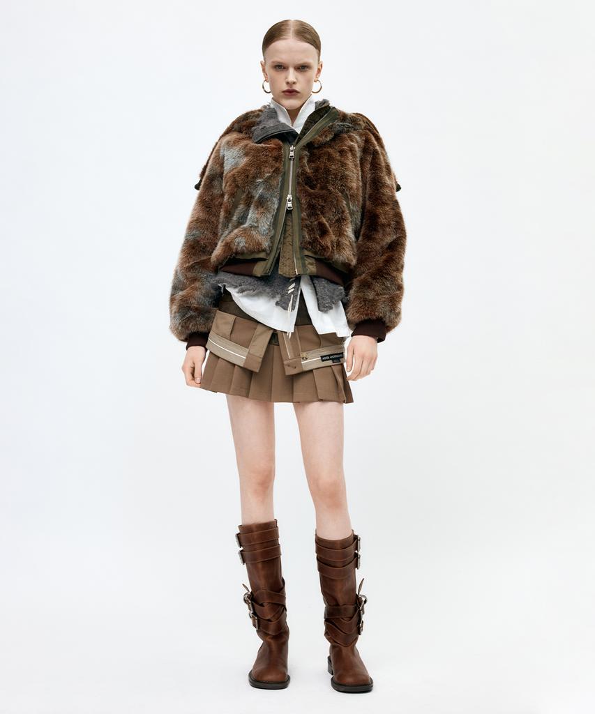 Adsb Andersson Bell Vanessa Fur N2B Jacket Awa728W(Brown)