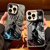 Чехол для телефона Jujutsu Kaisen Годжо Сатору и Чосо, Матовое ТПУ, Для iPhone 15 Pro Max и Samsung Galaxy S24 Ultra, Ударопрочный