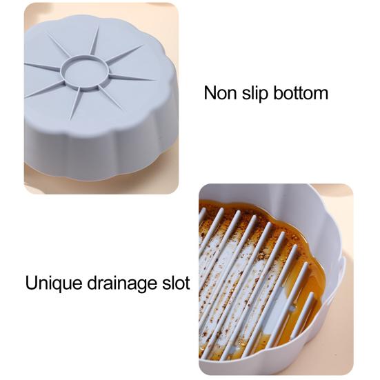6,5/7,5-дюймовый круглый силиконовый вкладыш для аэрофритюрниц с антипригарным покрытием Формы для выпечки в микроволновой печи Безопасный бинауральный дизайн для выпечки