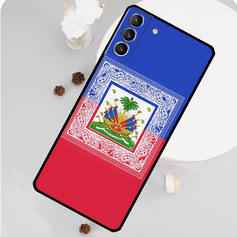 Винтажный чехол для телефона с флагом Гаити для Samsung Galaxy S25 S26 Ultra S20 S21 S22 S23 S24 S10 Plus S25 FE Funda Cover