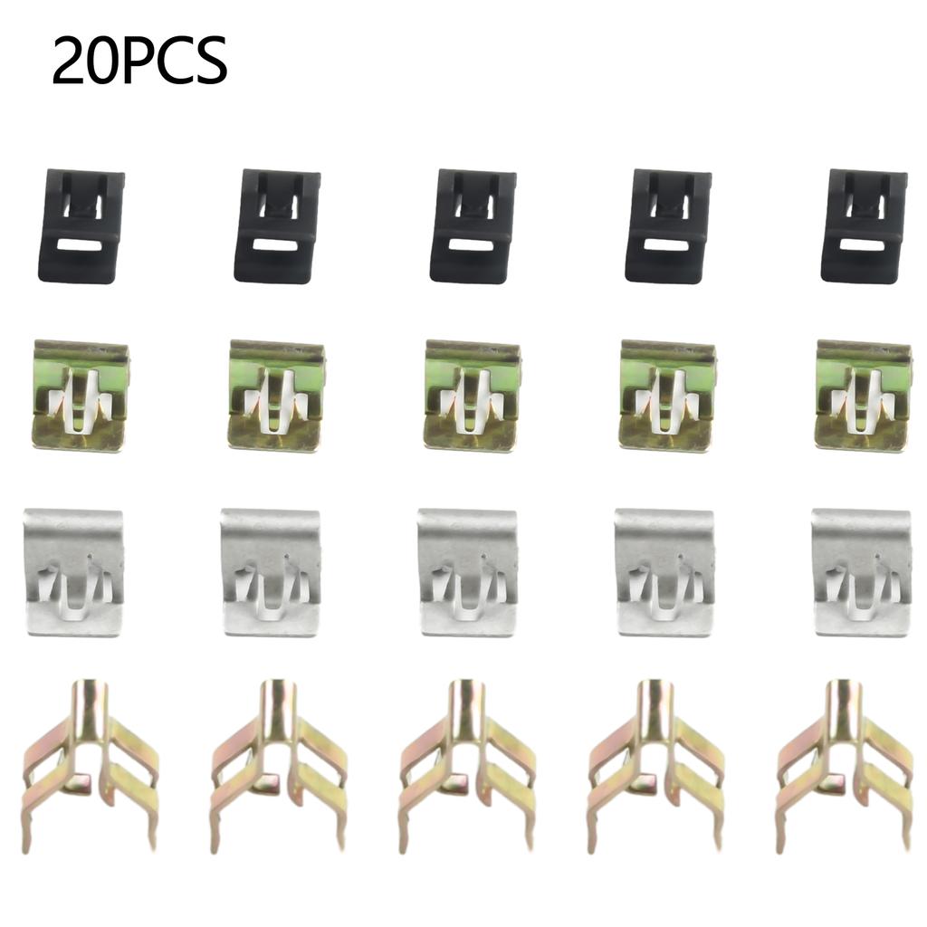 20 Автомобильная консоль приборная панель декоративная заклепка пряжка крепежный зажим для панели CD подходит для радио клипы и пряжки автомобильный крепежный зажим