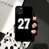 Чехол для телефона «Футбольный счастливый номер и буква» для iPhone 13 11 8 7 6 6S Plus 7 8 plus X XS MAX 5S XR 12 11 Pro max se 2020 Funda