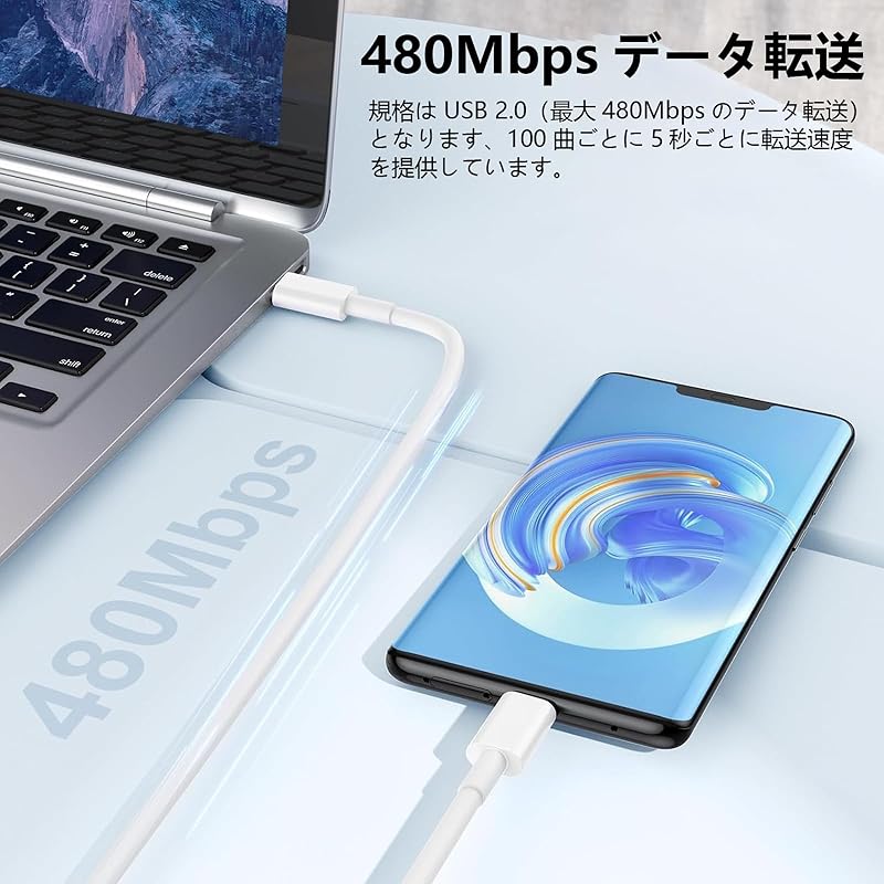 USB Type C Cable 0.5m (Set of 3) Suptopwxm [PD Compatible 100W/5A Fast Charging ][ USB-C & ]Highly Durable PVC Material USB for Smartphones, Tablets,