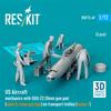 Reskit American Mechanic Gun Pod Trolley 3D Printer Resin Kit 1/72 w/SUU-23 & (Type 1) (3 Pieces) RSKF72-0049 (Airplane)