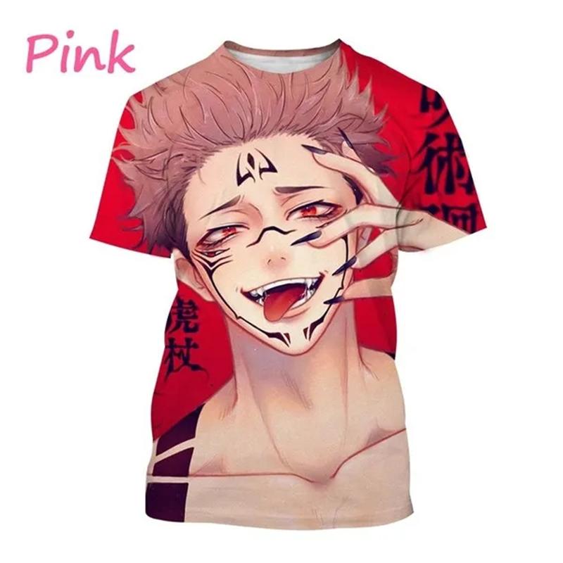 Latest Jujutsu Kaisen 3D Printing Casual T-shirt Popular Classic Anime Men's Fashion Harajuku Top T-shirt Gojo Satoru T-shirt