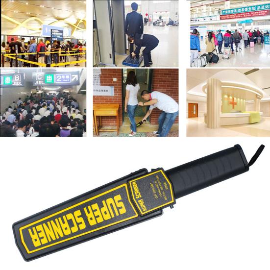 Handheld Precision Metal Detector Sound Vibration Alerts Body Security Scanner