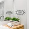 Removable WC Doorway Sign Self-Adhesive Bathroom Wall Sticker Toilet Door Stickers  Bathroom