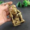 Античные Золотые Латунные Фигурки Сунь Укуна Короля Обезьян Ретро Офисный Настольный Декор Миниатюрный Автомобильный Орнамент Бронзовый Домашний Декор