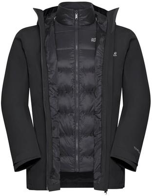 Куртка Jack Wolfskin Icecape 3in1 Down Jacket Men RDS Waterproof 3-in-1 jacket black черный