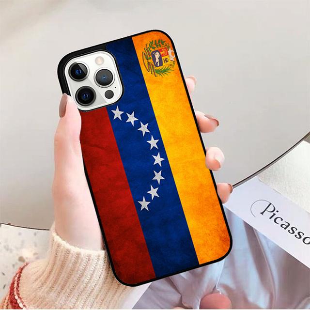 Чехол для телефона Флаг и Герб Венесуэлы для iPhone 17 Air 16 16e 15 Plus для Apple 13 11 12 14 Pro Max Чехол coque fundas