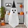 Хэллоуин Привидения Украшения Сделай сам Выражения Жуткий Белый Призрак Набор для творчества со шляпой ведьмы для наружного внутреннего двора сада газона