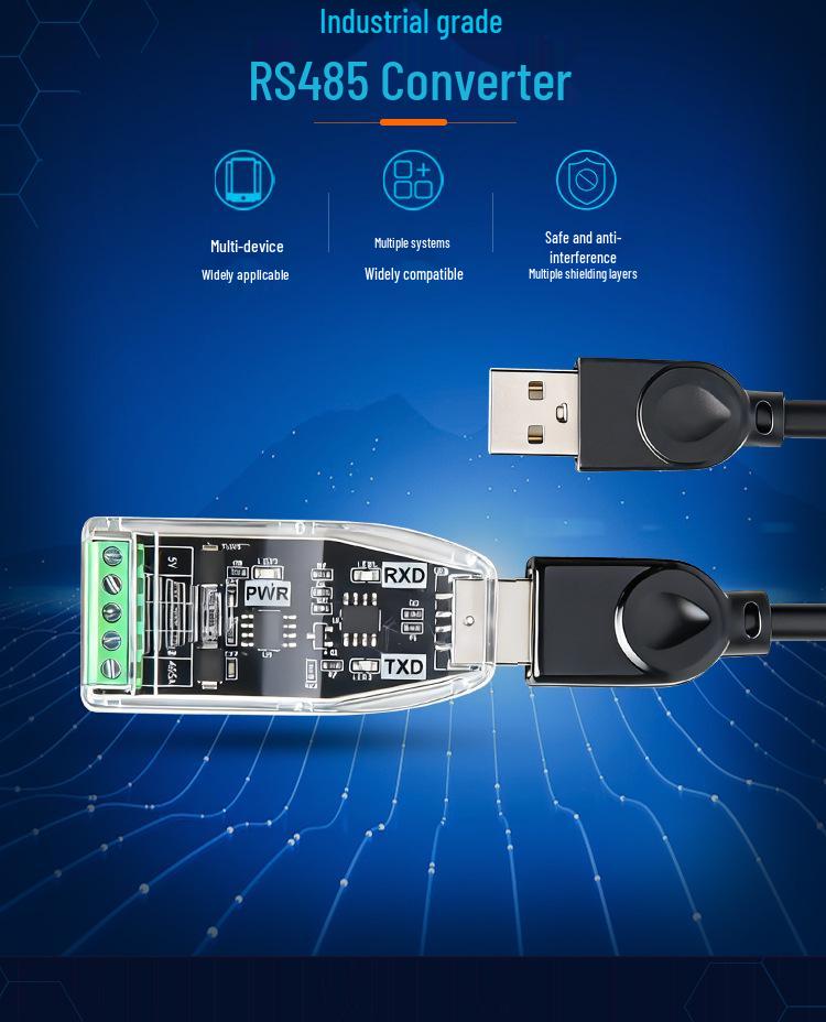 USB to 485/232/422 Converter Module: Industrial-Grade Serial Port Debugger for Laptop