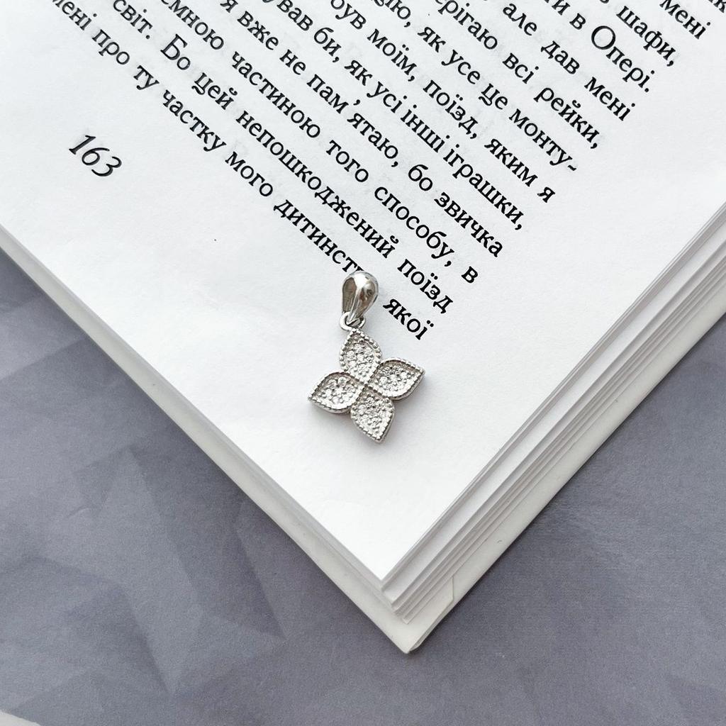 Серебряная подвеска с фианитами (2142553)