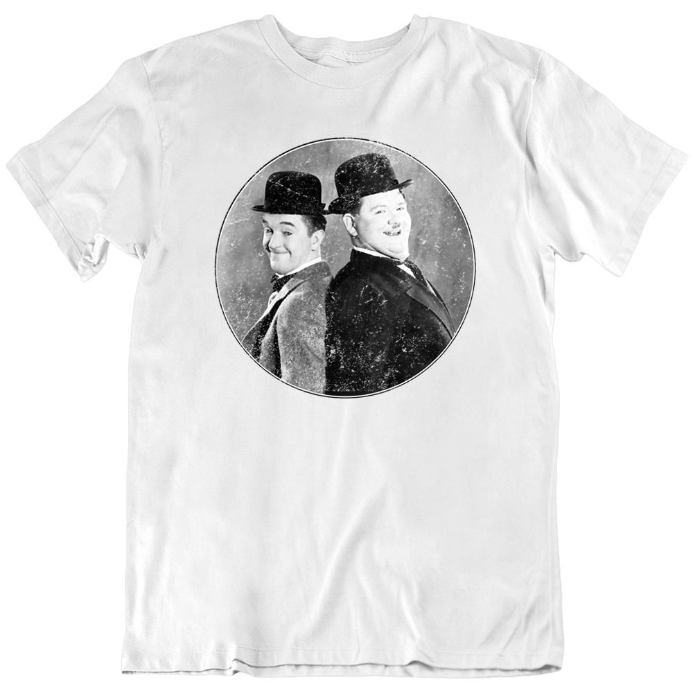 Laurel and Hardy Dick and Doof Silent Movies T Shirt Tee Gift New